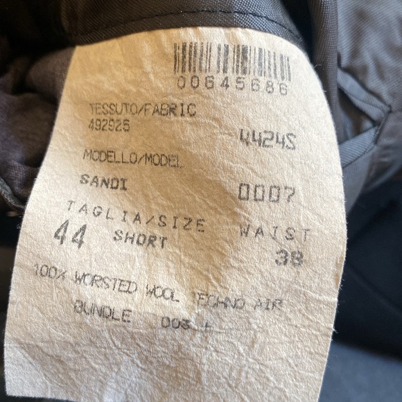 CHARLES JOURDAN PARIS SUIT JACKET BLACK SIZE 44 SHORT 100% WORSTED WOOL🖤🧥 - Picture 6 of 6